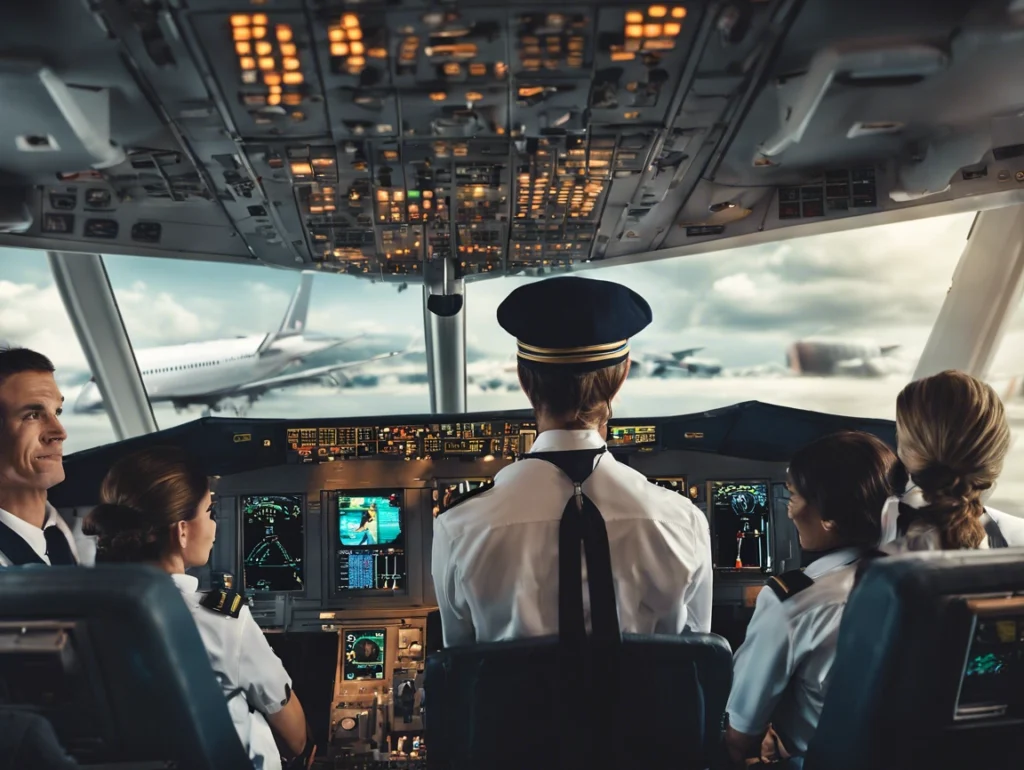 A person reviewing airline job listings, preparing to apply for a position in the aviation industry.